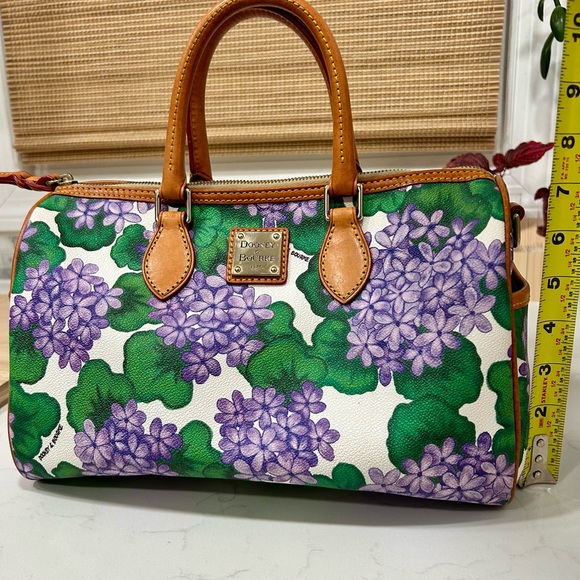 Dooney & Bourke Purple Hydrangea Barrel Satchel Set - Picture 10 of 14